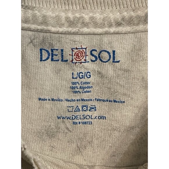 Vintage 2000 Del Sol Eagles Bald Eagle Graphic Tee  Thrashed Grunge Y2K SZ Large - Picture 9 of 9